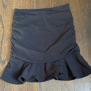 Katie J NYC Black Ruffled Kids Skirt